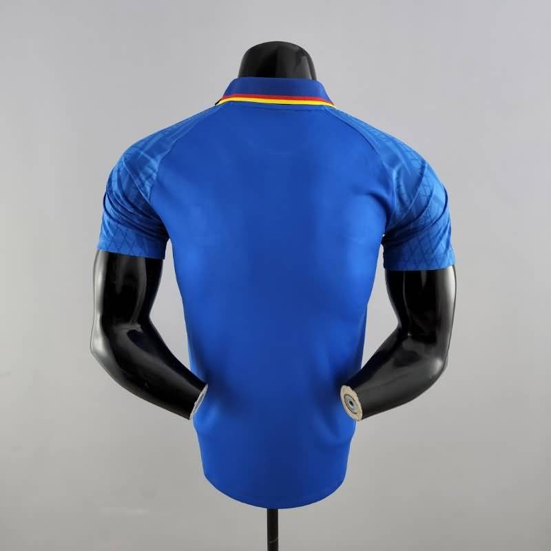 Thailand Quality(AAA) 2022 France Blue Polo Soccer T-Shirt
