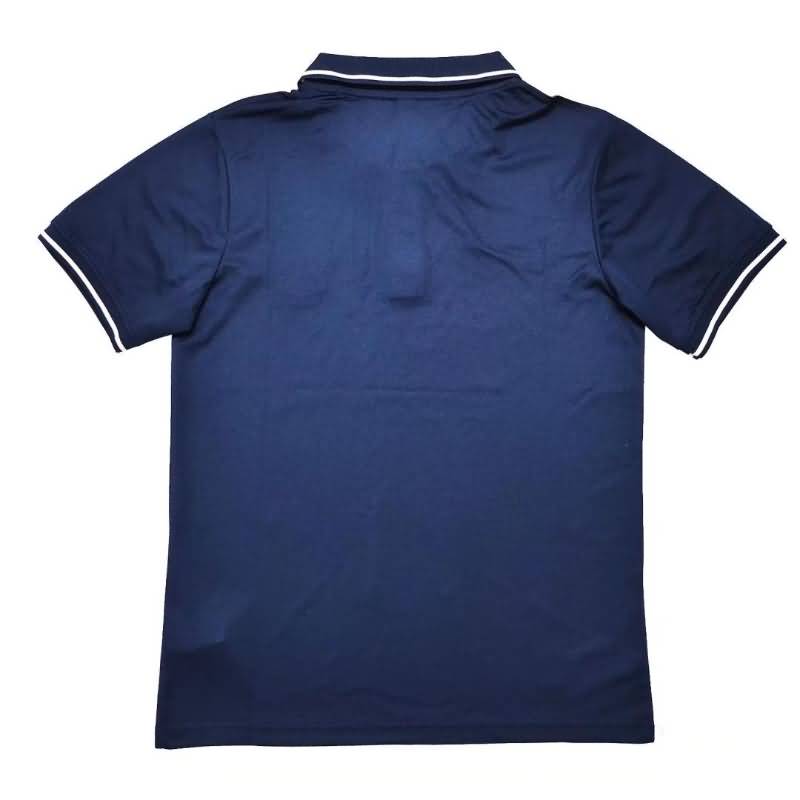 Thailand Quality(AAA) 2022 France Dark Blue Polo Soccer T-Shirt