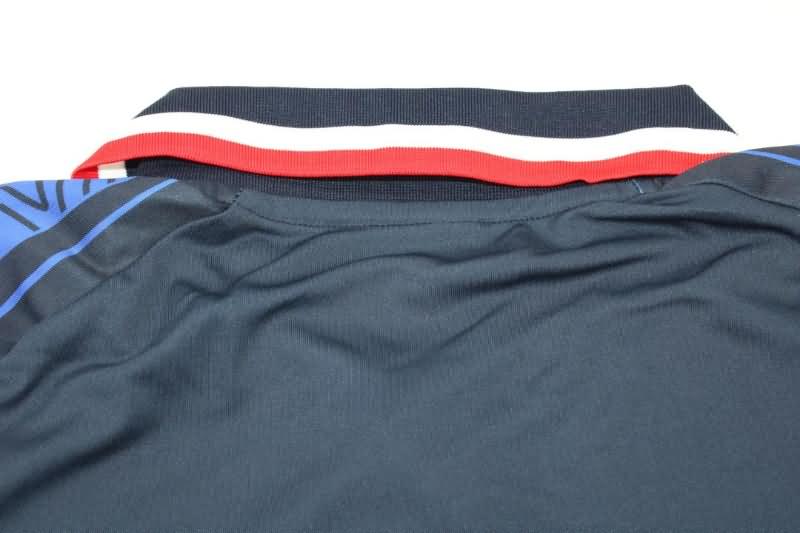 Thailand Quality(AAA) 2022 France Dark Blue Polo Soccer T-Shirt 02