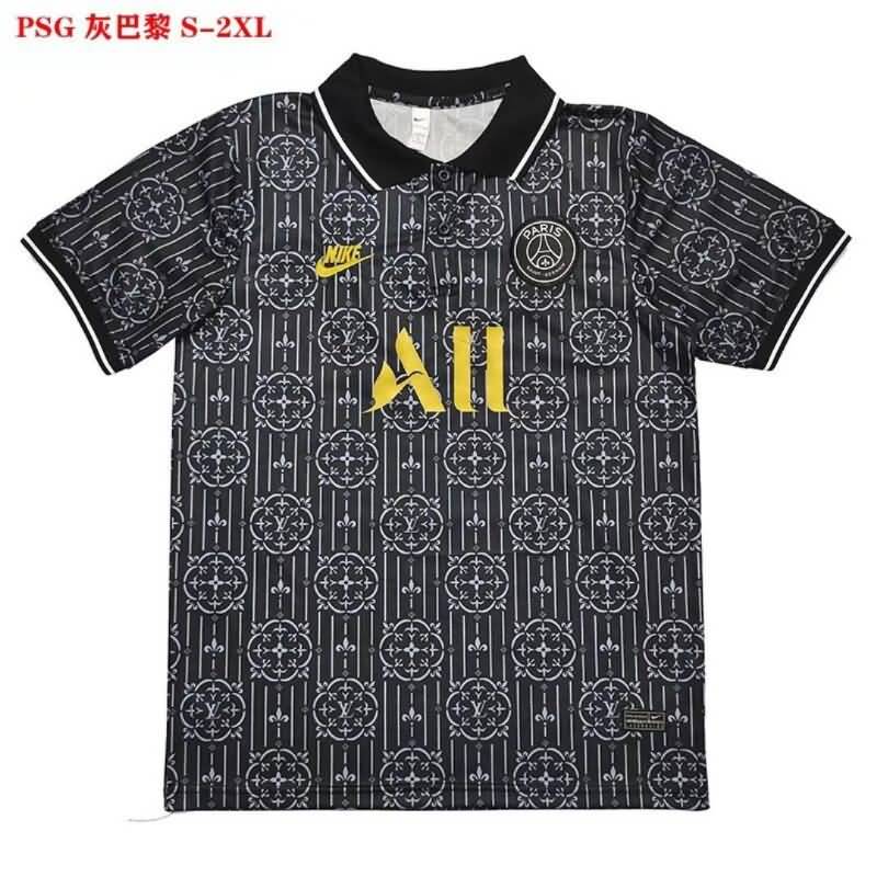 Thailand Quality(AAA) 22/23 Paris St German Black Polo Soccer T-Shirt 03