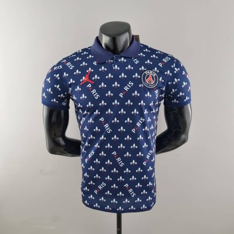 Thailand Quality(AAA) 22/23 Paris St German Blue Polo Soccer T-Shirt