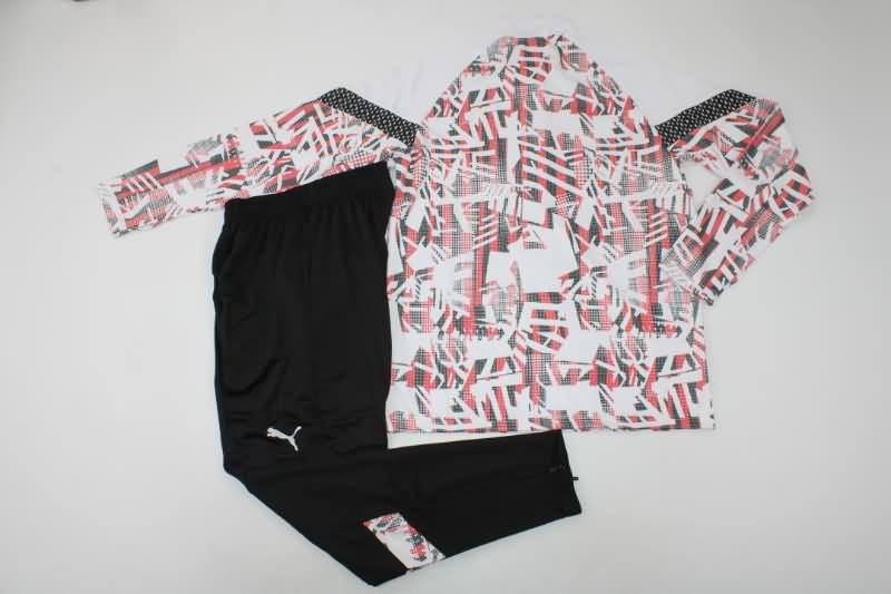 Thailand Quality(AAA) 22/23 AC Milan White Red Soccer Tracksuit