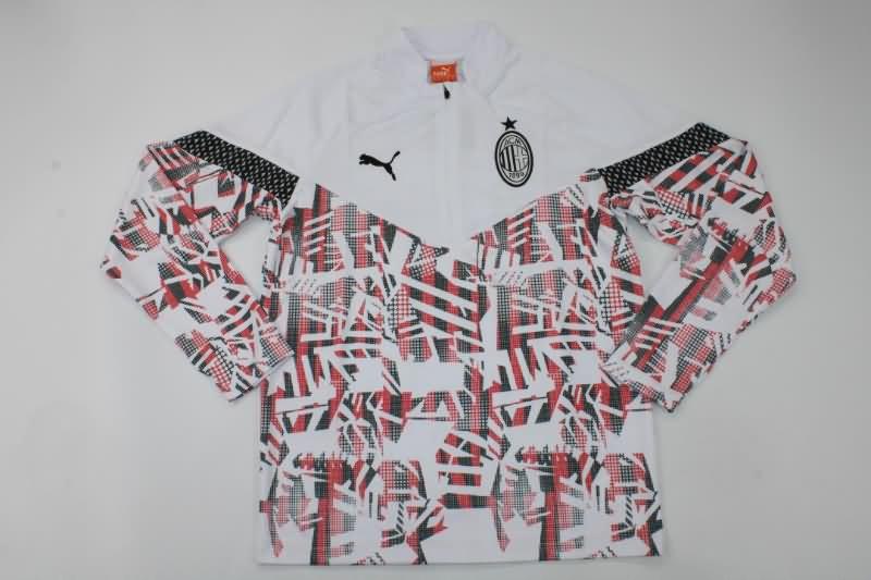 Thailand Quality(AAA) 22/23 AC Milan White Red Soccer Tracksuit