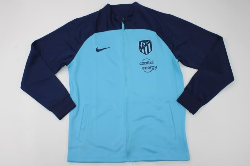 Thailand Quality(AAA) 22/23 Atletico Madrid Light Blue Soccer Tracksuit 02