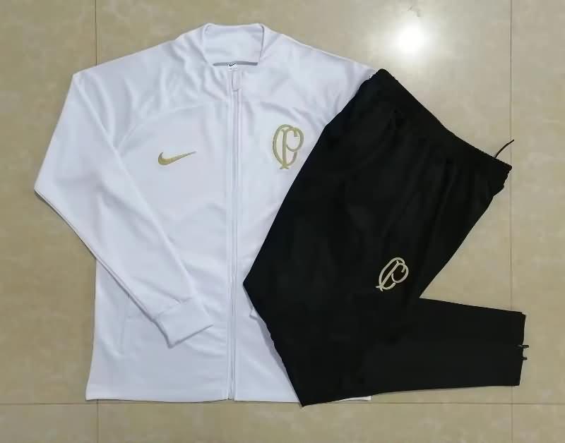 Thailand Quality(AAA) 2023 Corinthians White Soccer Tracksuit