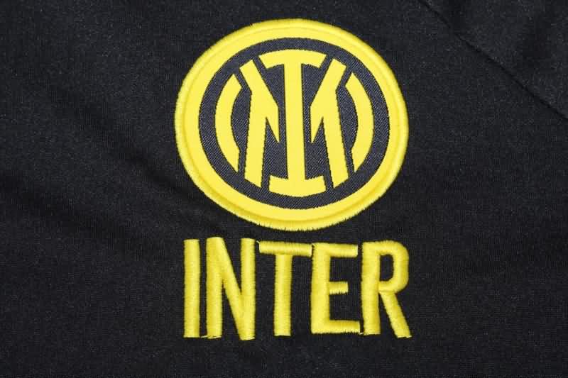 Thailand Quality(AAA) 22/23 Inter Milan Black Soccer Tracksuit 03