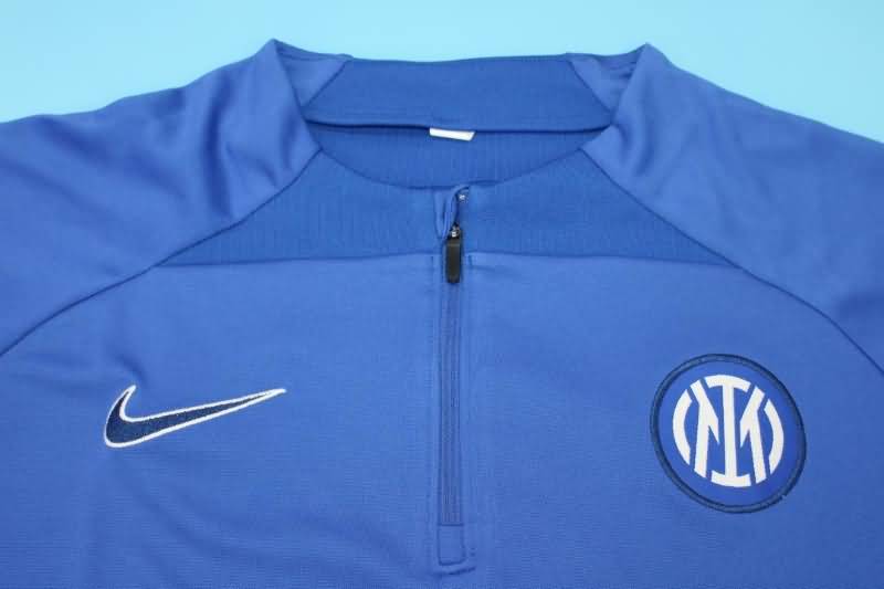 Thailand Quality(AAA) 22/23 Inter Milan Blue Soccer Tracksuit 03