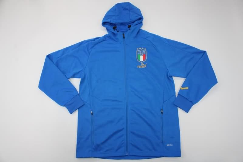 Thailand Quality(AAA) 2022 Italy Blue Soccer Tracksuit 03
