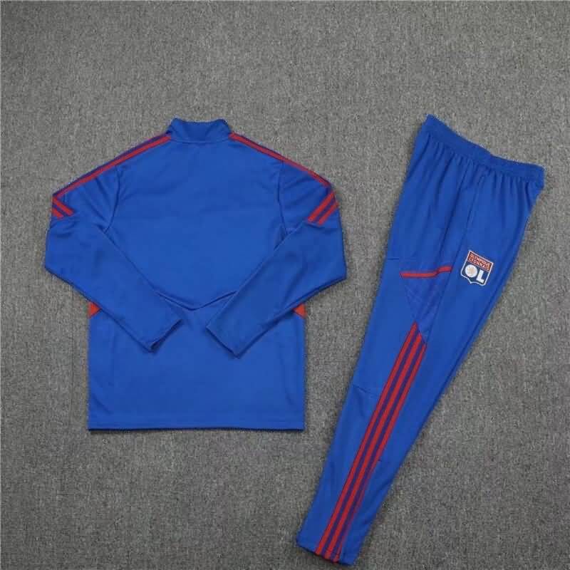 Thailand Quality(AAA) 22/23 Lyon Blue Soccer Tracksuit