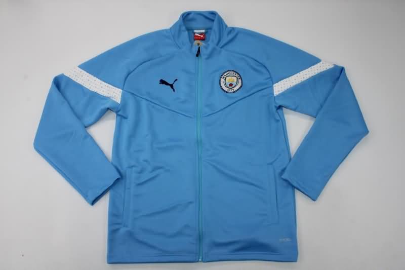Thailand Quality(AAA) 22/23 Manchester City Blue Soccer Tracksuit 03