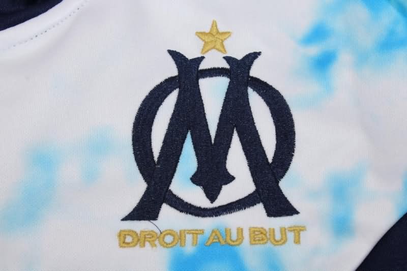 Thailand Quality(AAA) 22/23 Marseilles Dark Blue Soccer Tracksuit 02