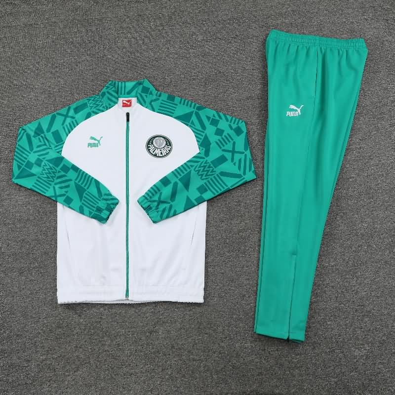 Thailand Quality(AAA) 2023 Palmeiras White Soccer Tracksuit 02