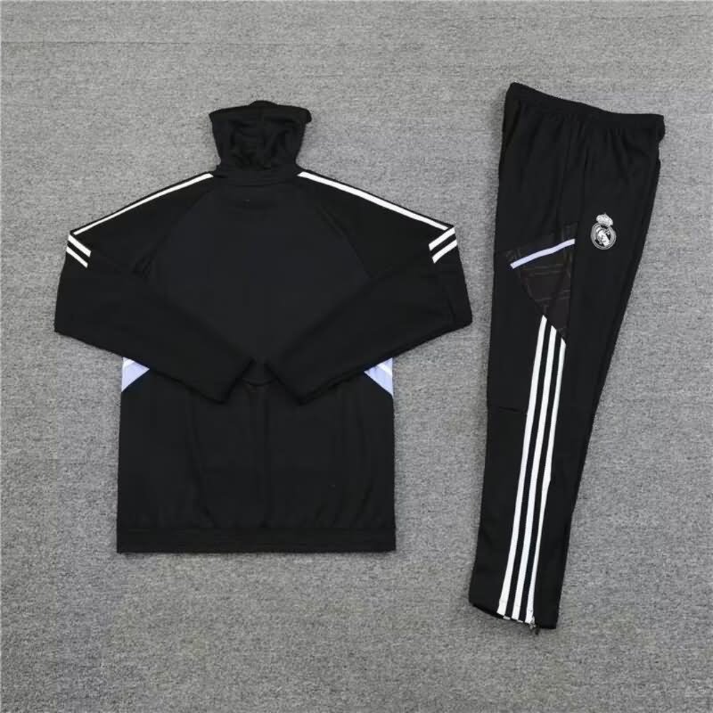 Thailand Quality(AAA) 22/23 Real Madrid Black Soccer Tracksuit 05