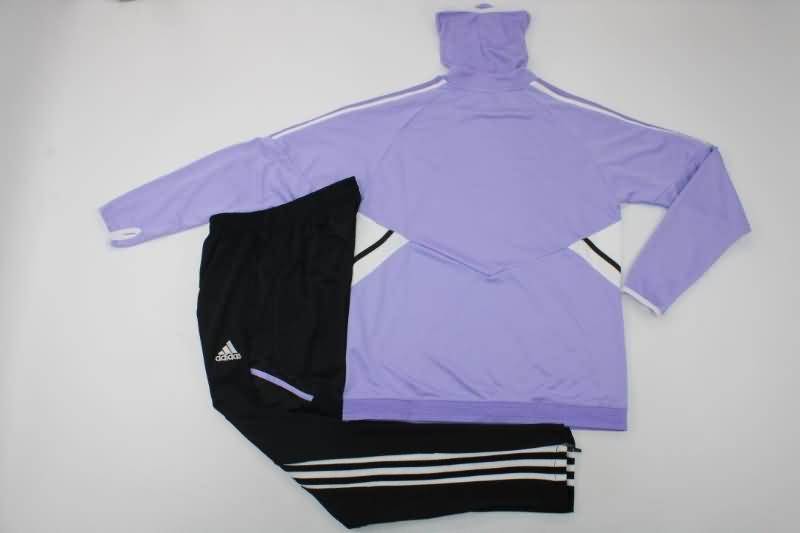 Thailand Quality(AAA) 22/23 Real Madrid Purple Soccer Tracksuit 04