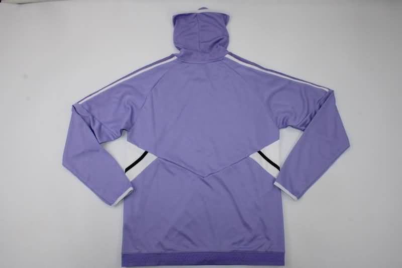 Thailand Quality(AAA) 22/23 Real Madrid Purple Soccer Tracksuit 04