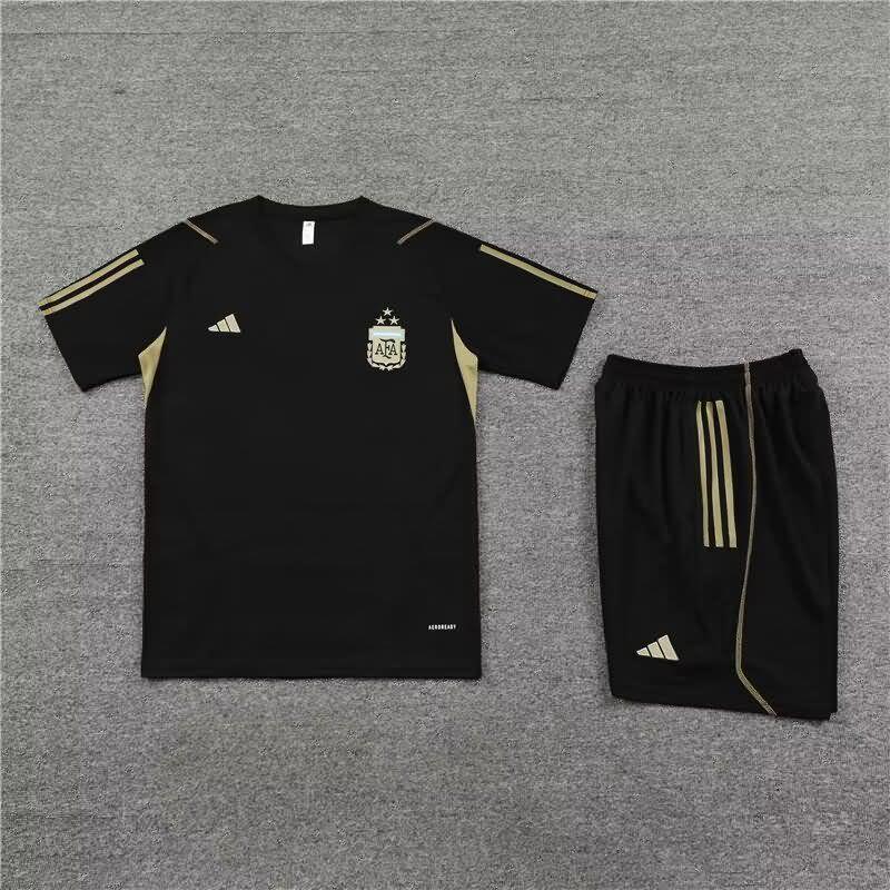 Thailand Quality(AAA) 2023 Argentina Black Training Soccer Sets