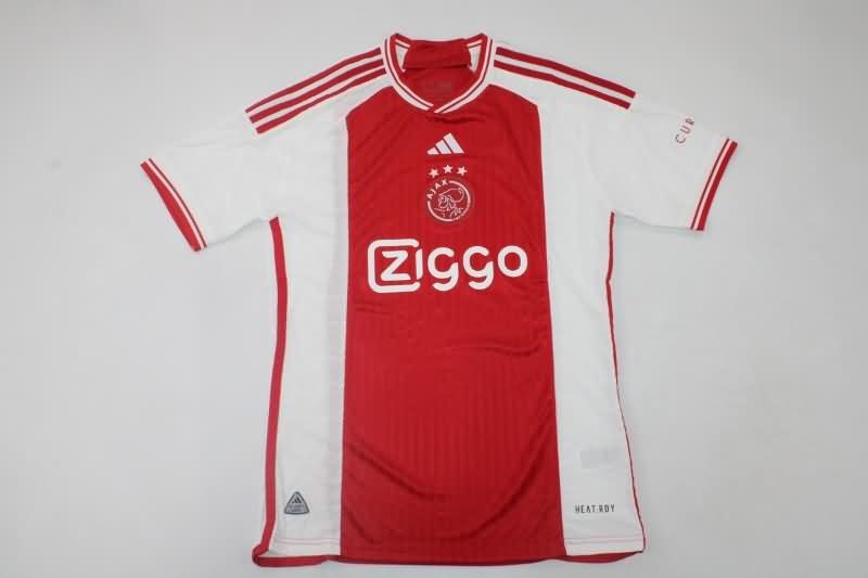 Thailand Quality(AAA) 23/24 Ajax Home Soccer Jersey (Player)