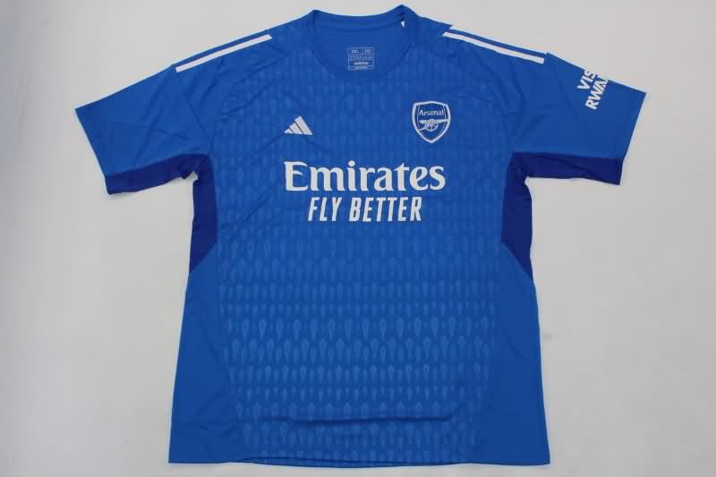 Thailand Quality(AAA) 23/24 Arsenal Goalkeeper Blue Soccer Jersey