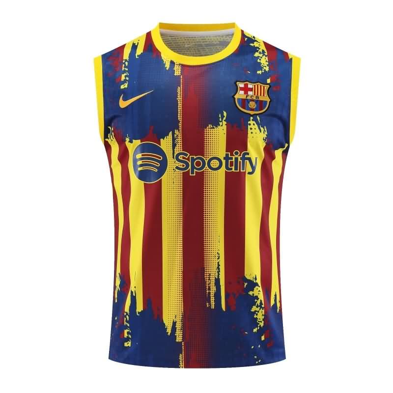 Thailand Quality(AAA) 23/24 Barcelona Training Vest Soccer Jersey 04