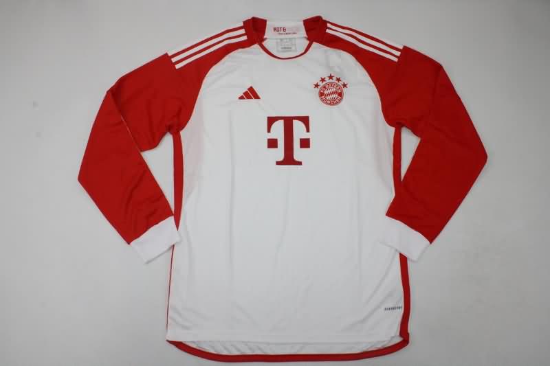 Thailand Quality(AAA) 23/24 Bayern Munich Home Long Sleeve Soccer Jersey
