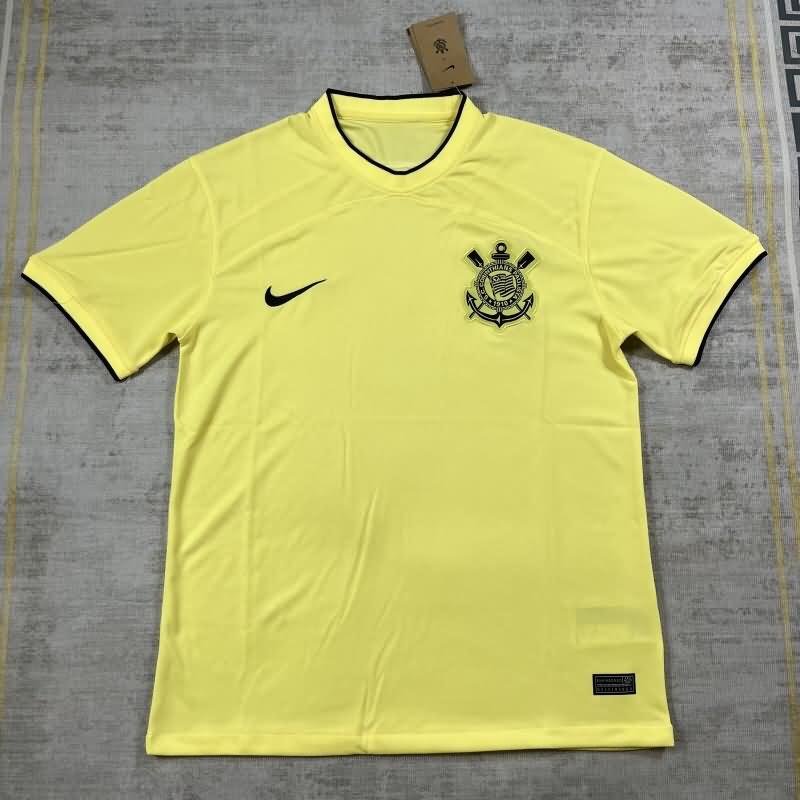 Thailand Quality(AAA) 2023 Corinthians Yellow Soccer Jersey