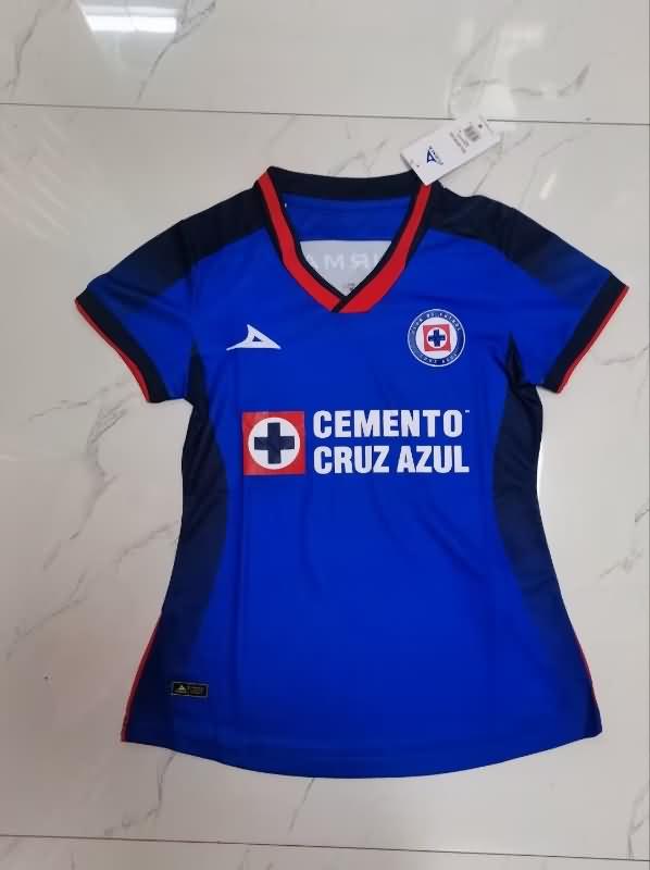 Thailand Quality(AAA) 23/24 Cruz Azul Home Women Soccer Jersey