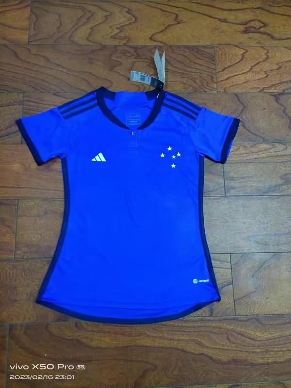 Thailand Quality(AAA) 2023 Cruzeiro Home Women Soccer Jersey