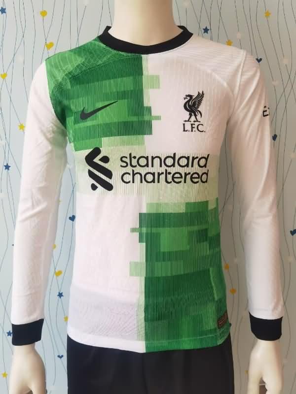 Thailand Quality(AAA) 23/24 Liverpool Away Long Sleeve Soccer Jersey (Player)
