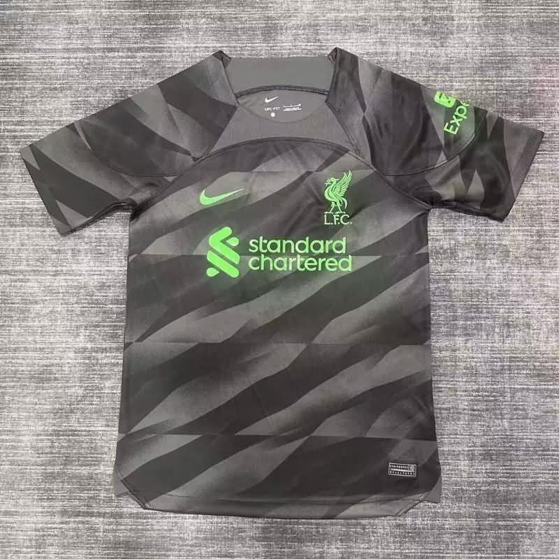 Thailand Quality(AAA) 23/24 Liverpool Goalkeeper Black Soccer Jersey Leaked