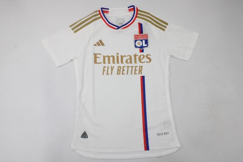 Thailand Quality(AAA) 23/24 Lyon Home Soccer Jersey (Player)