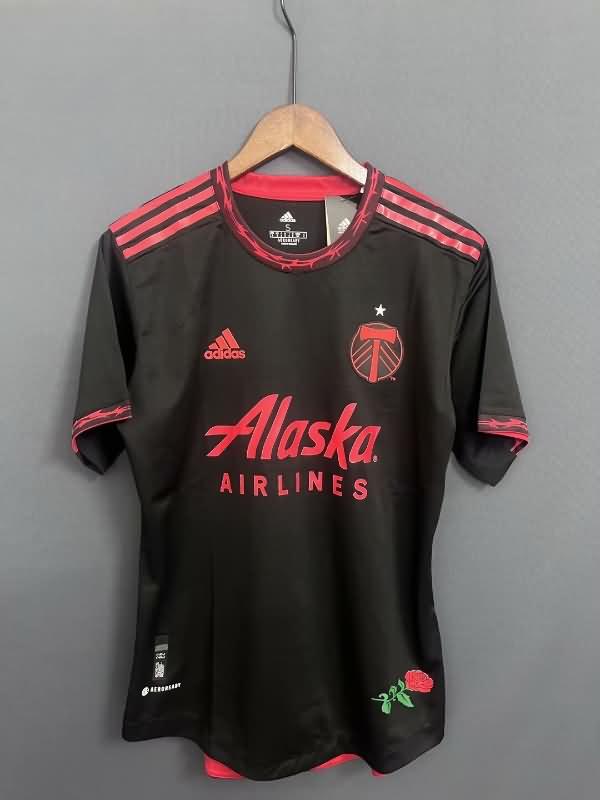 Thailand Quality(AAA) 2023 Portland Timbers Black Soccer Jersey