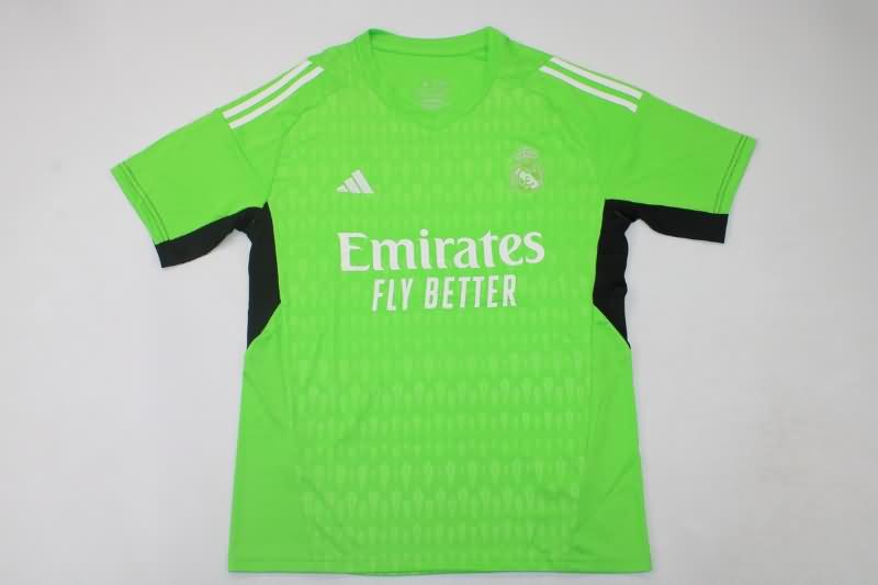 Thailand Quality(AAA) 23/24 Real Madrid Goalkeeper Green Soccer Jersey