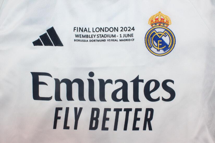 Thailand Quality(AAA) 23/24 Real Madrid UCL Final Home Soccer Jersey