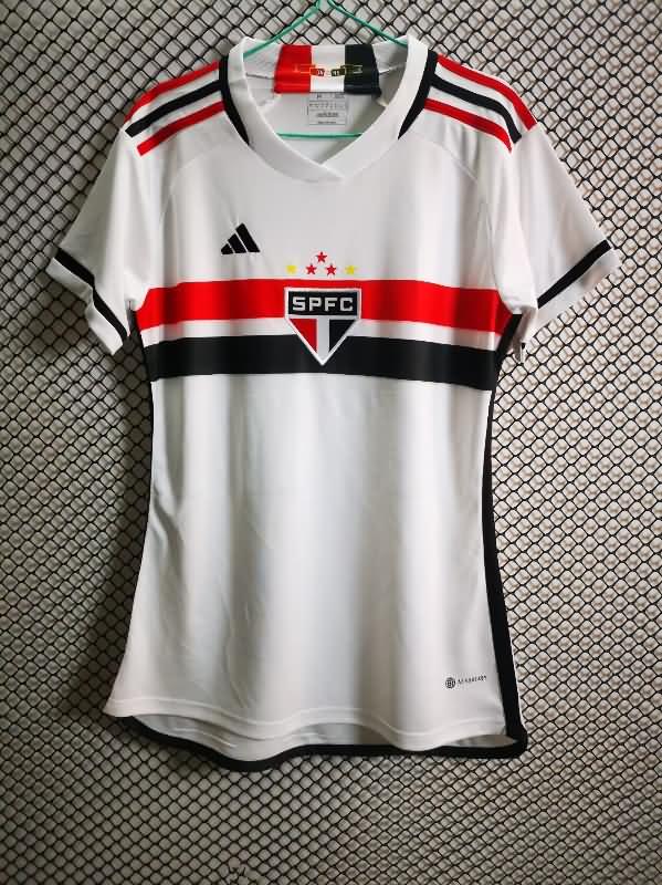 Thailand Quality(AAA) 2023 Sao Paulo Home Women Soccer Jersey