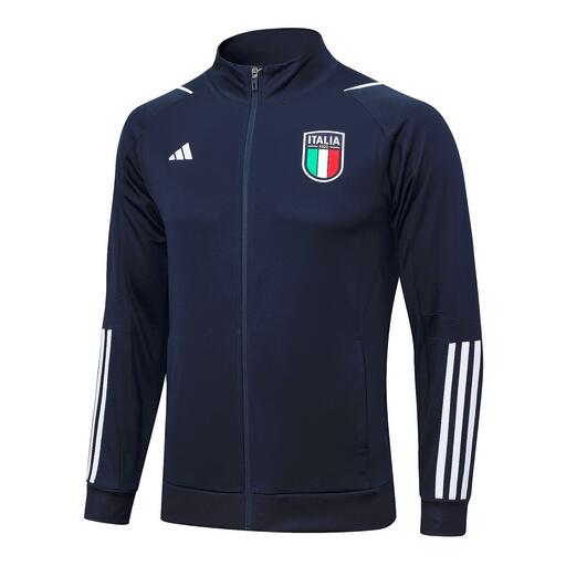 Thailand Quality(AAA) 2023 Italy Dark Blue Soccer Jacket