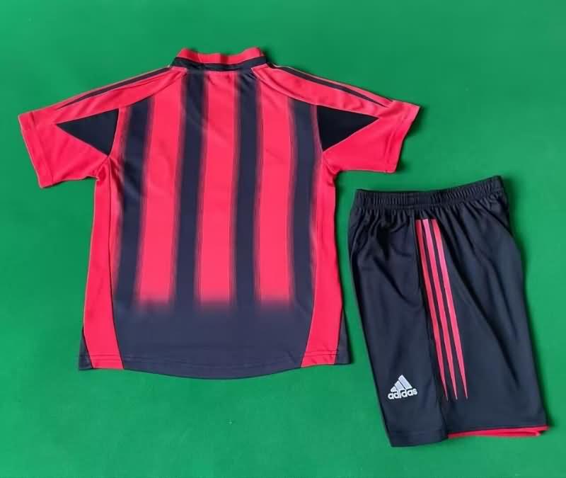 2004/05 AC Milan Home Kids Soccer Jersey And Shorts