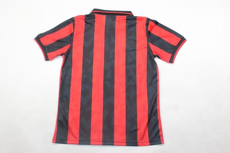 1993/94 AC Milan Home Kids Soccer Jersey And Shorts