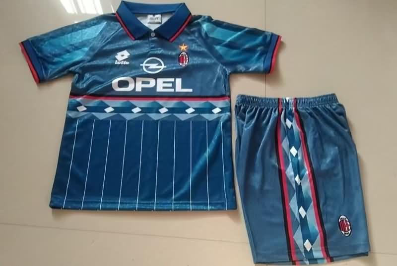 1995/96 AC Milan Away Kids Soccer Jersey And Shorts