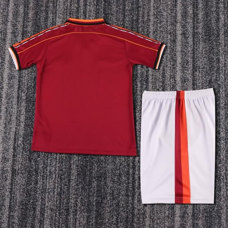 1998/99 AS Roma Home Kids Soccer Jersey And Shorts