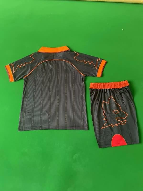 1999/00 AS Roma Third Kids Soccer Jersey And Shorts