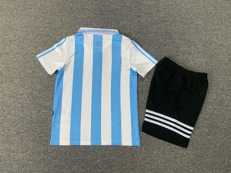 1994 Argentina Home Kids Soccer Jersey And Shorts