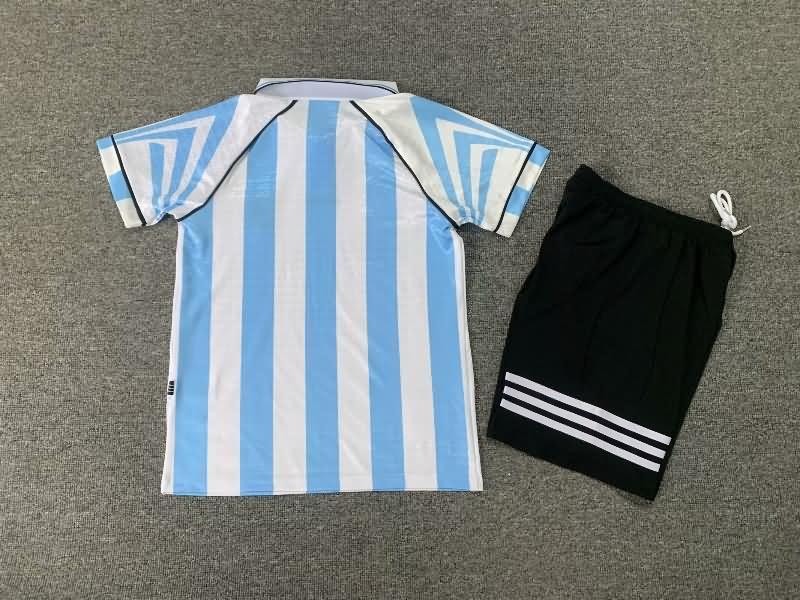 1996/97 Argentina Home Kids Soccer Jersey And Shorts