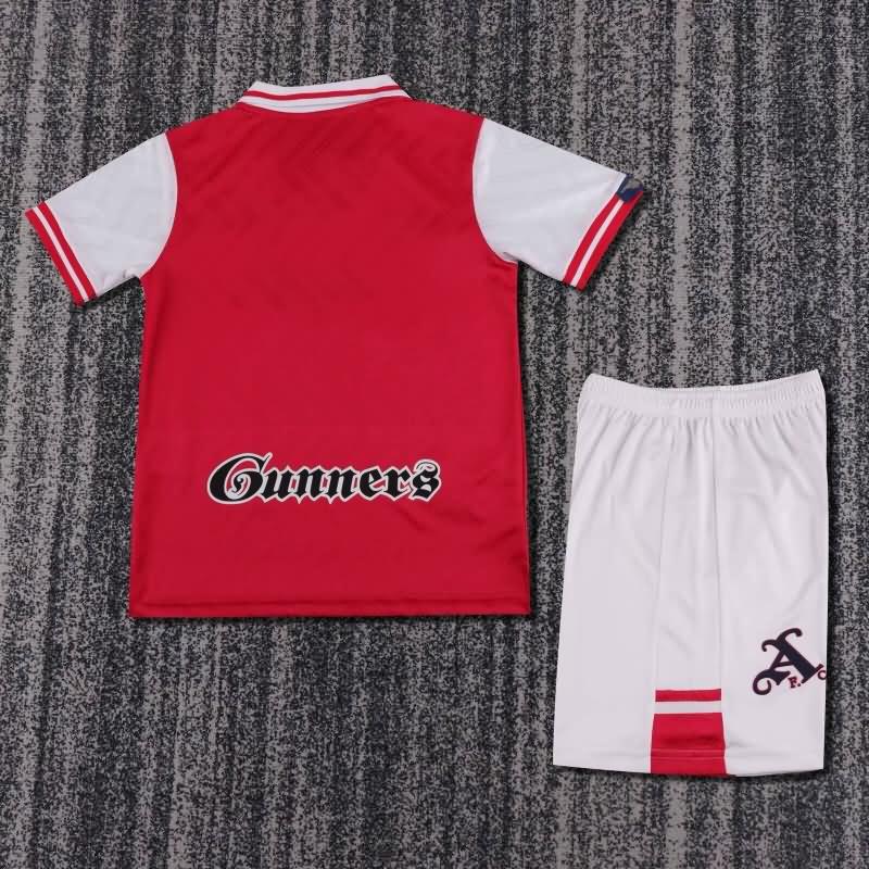 1996/98 Arsenal Home Kids Soccer Jersey And Shorts