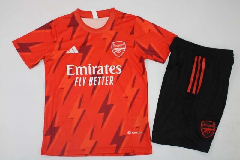 23/24 Arsenal Training Kids Soccer Jersey And Shorts