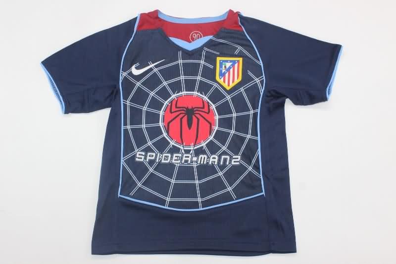 2004/05 Atletico Madrid Away Kids Soccer Jersey And Shorts