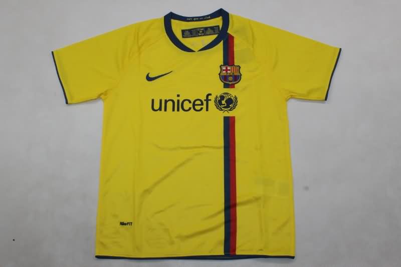 2008/09 Barcelona Away Kids Soccer Jersey And Shorts