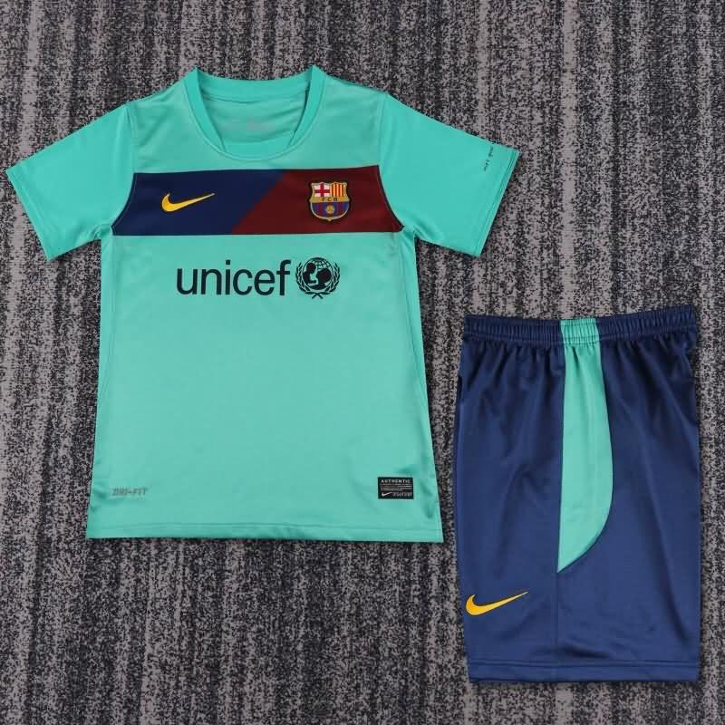 2010/11 Barcelona Away Kids Soccer Jersey And Shorts