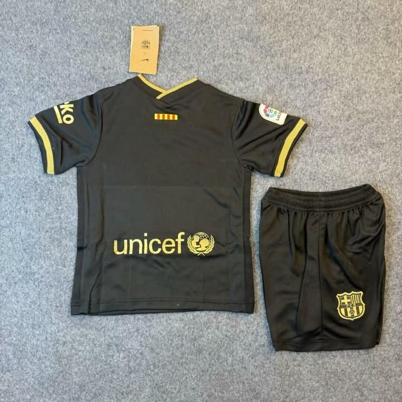 2020/21 Barcelona Away Kids Soccer Jersey And Shorts