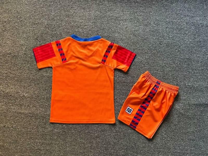 1991/92 Barcelona Away Kids Soccer Jersey And Shorts