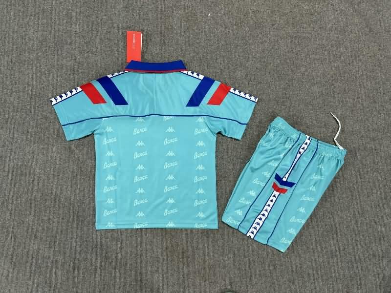 1992/95 Barcelona Away Kids Soccer Jersey And Shorts